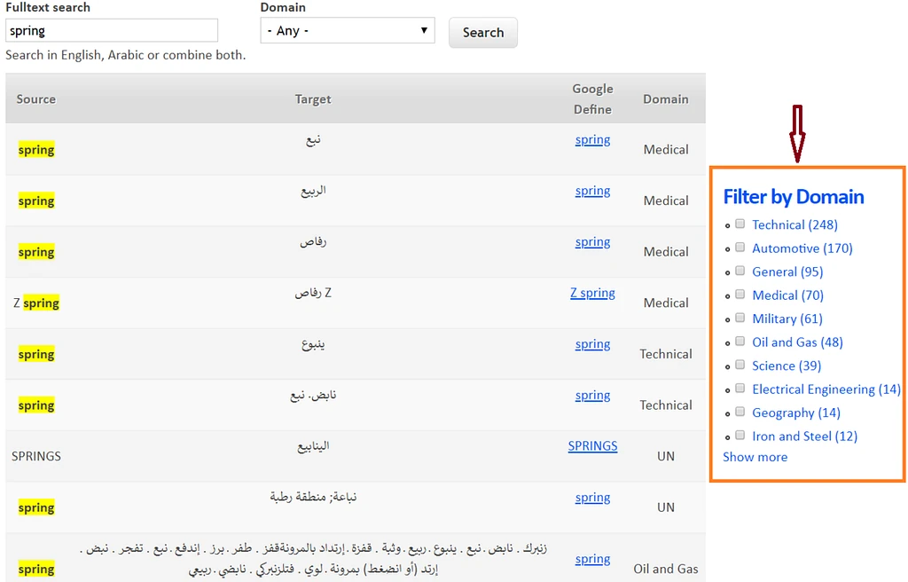 Original search example 6